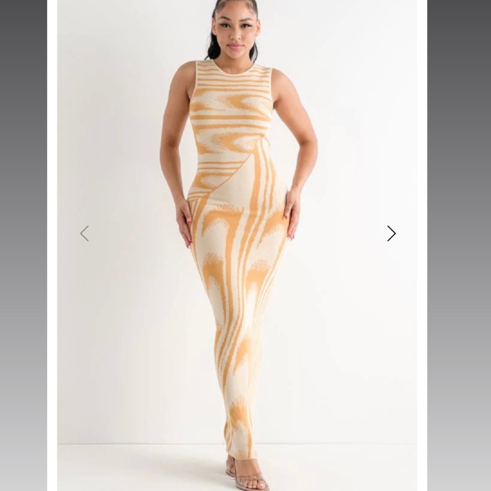 NWT Jacquard Maxi Dress